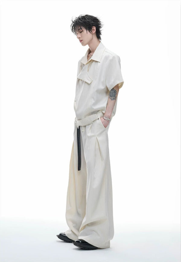 Embroidered Jacquard Wide-Leg Pants - COPPING THREADS - Argue Culture