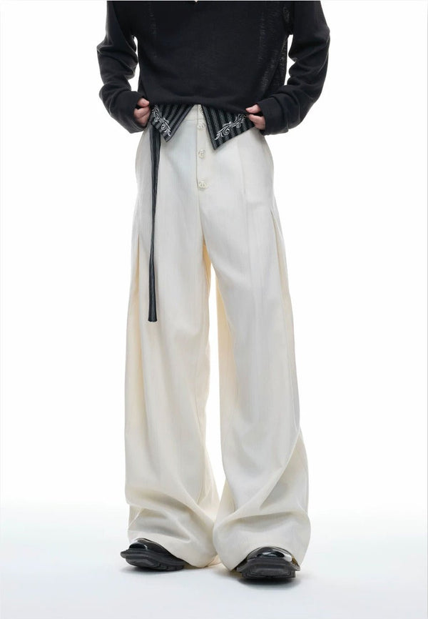 Embroidered Jacquard Wide-Leg Pants - COPPING THREADS - Argue Culture