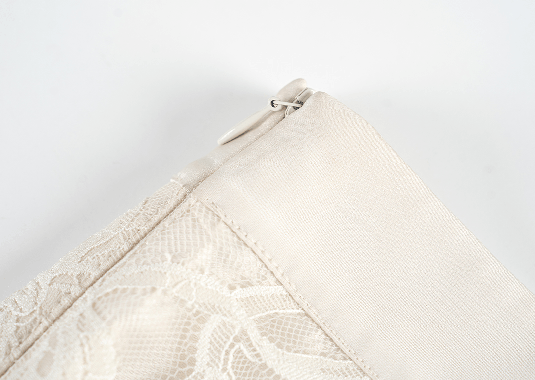 Embroidered Lace Panel Tee & Sheer Maxi Skirt Set - COPPING THREADS - LulusMiracle