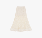 Embroidered Lace Panel Tee & Sheer Maxi Skirt Set - COPPING THREADS - LulusMiracle