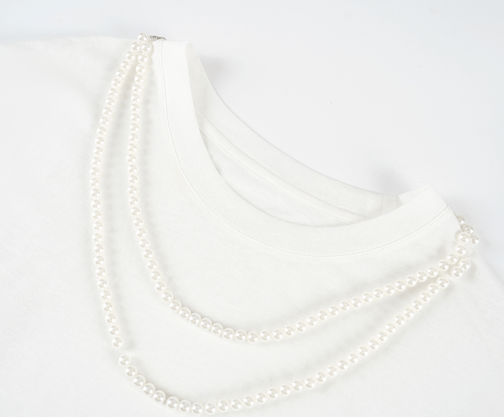 Embroidered Lace Panel Tee & Sheer Maxi Skirt Set - COPPING THREADS - LulusMiracle