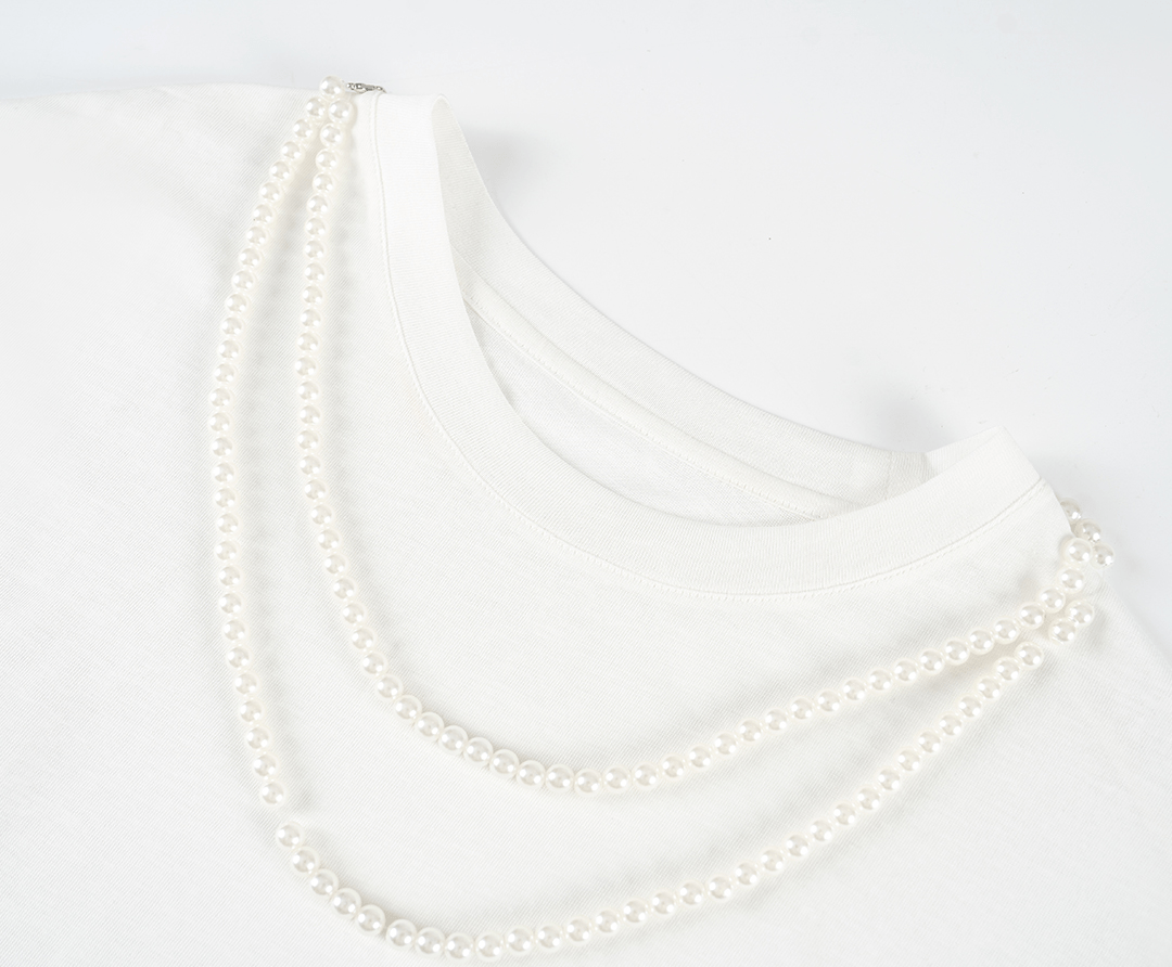 Embroidered Lace Panel Tee & Sheer Maxi Skirt Set - COPPING THREADS - LulusMiracle