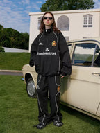 Embroidered Patchwork Football Club Training Jacket - COPPING THREADS - Harsh and Cruel