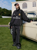 Embroidered Patchwork Football Club Training Jacket - COPPING THREADS - Harsh and Cruel