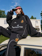 Embroidered Patchwork Football Club Training Jacket - COPPING THREADS - Harsh and Cruel