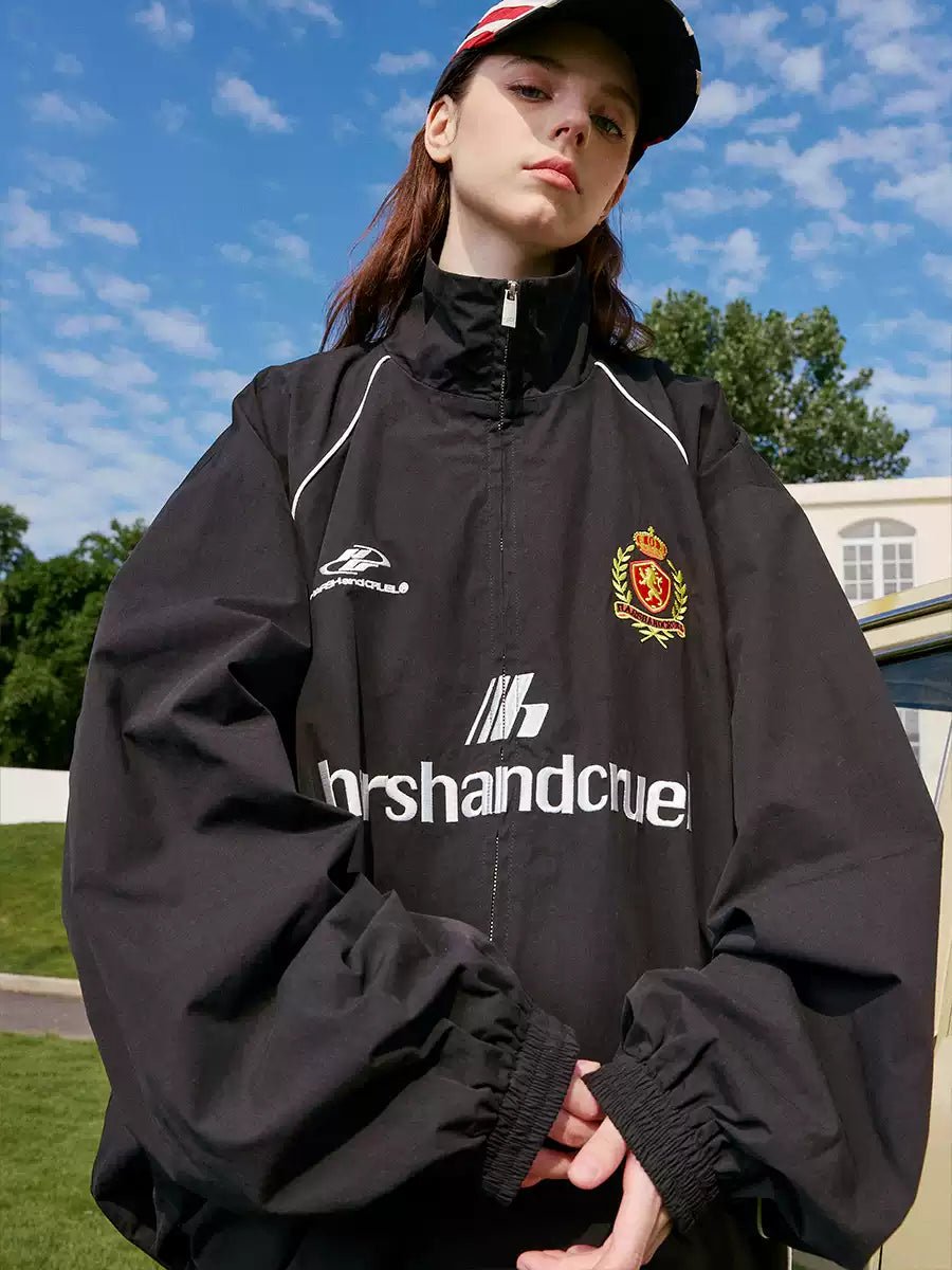 Embroidered Patchwork Football Club Training Jacket - COPPING THREADS - Harsh and Cruel 메인 이미지