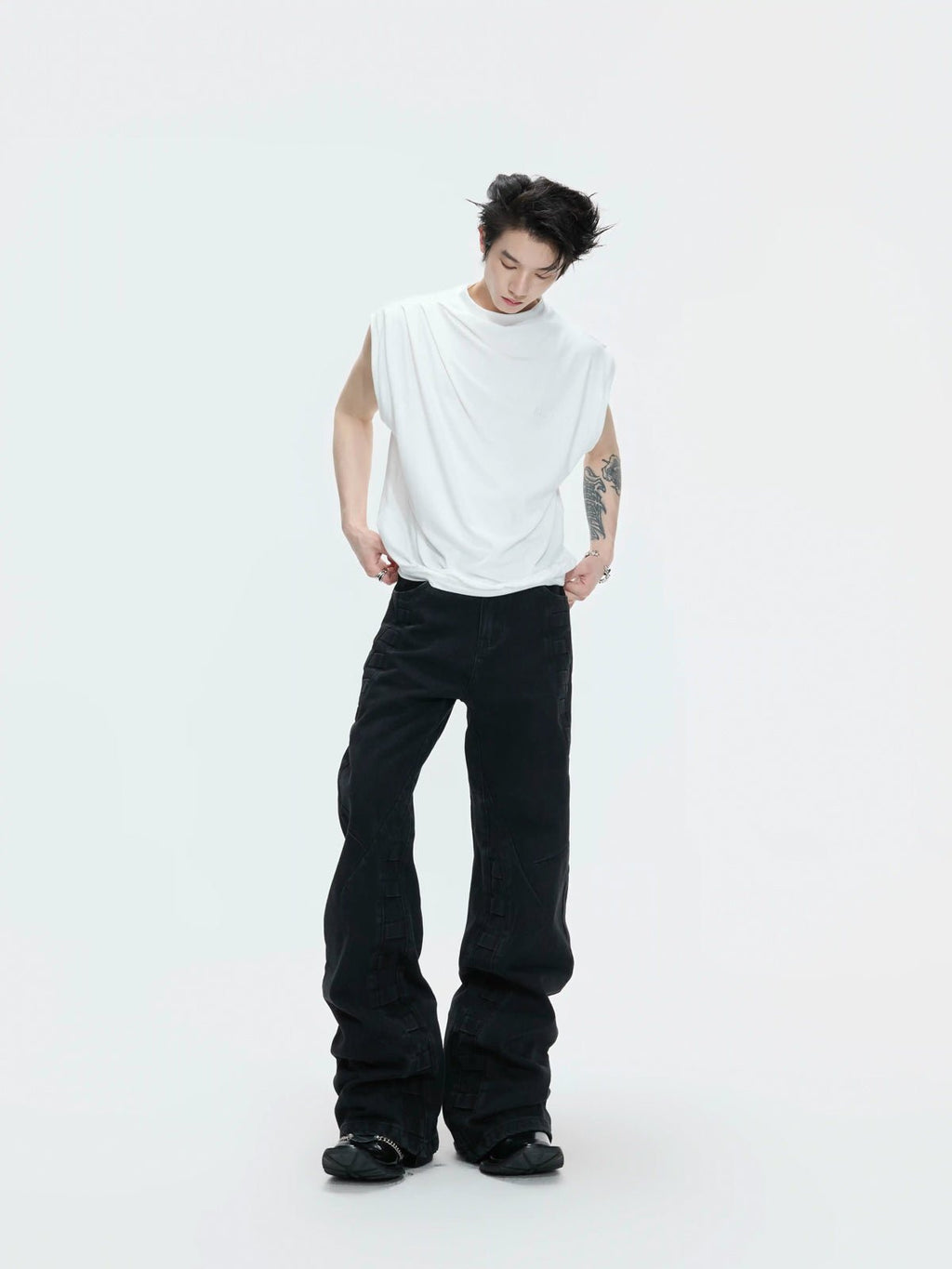 Embroidered Relaxed Tank Top - COPPING THREADS - Argue Culture
