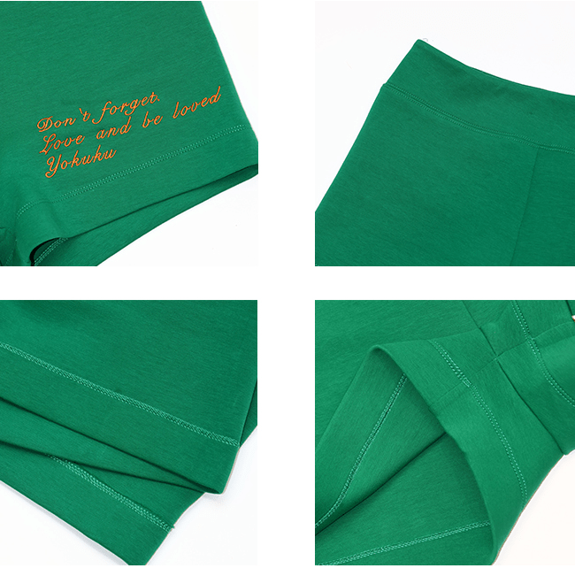 Embroidered Ribbed Hot Shorts - COPPING THREADS - Yokuku