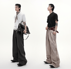 Embroidered Side Panel Wide - Leg Trousers - COPPING THREADS - ArguE CulturE