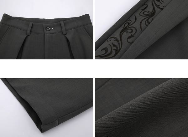Embroidered Side Panel Wide - Leg Trousers - COPPING THREADS - ArguE CulturE