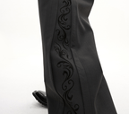 Embroidered Side Panel Wide - Leg Trousers - COPPING THREADS - ArguE CulturE