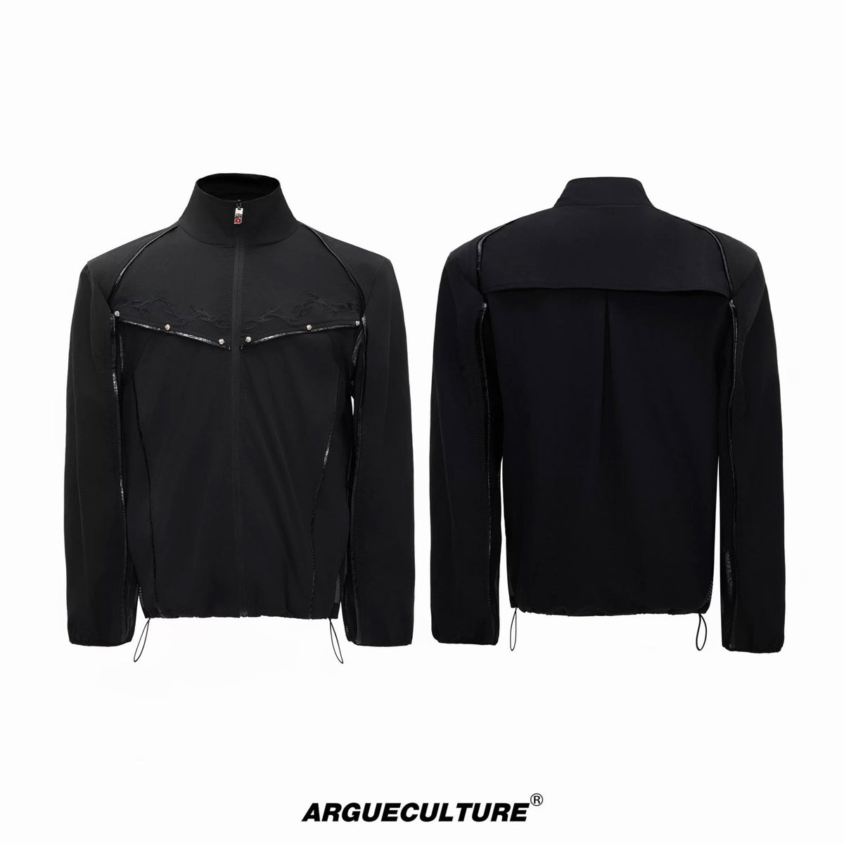Embroidered Stand-Collar Lightweight Jacket - COPPING THREADS - Argue Culture
