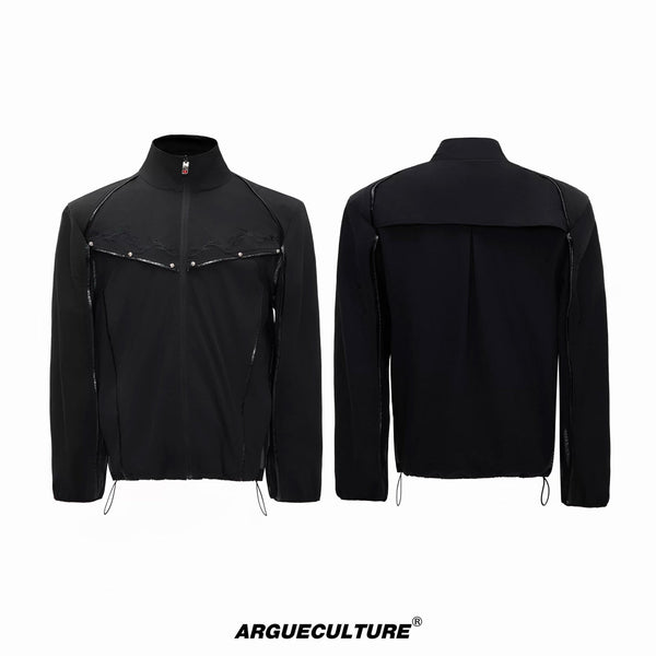 Embroidered Stand-Collar Lightweight Jacket - COPPING THREADS - Argue Culture