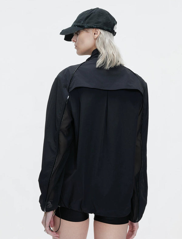 Embroidered Stand-Collar Lightweight Jacket - COPPING THREADS - Argue Culture