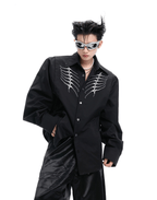 Embroidered Studded Spine Texture Shirt - COPPING THREADS - ArguE CulturE