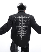 Embroidered Studded Spine Texture Shirt - COPPING THREADS - ArguE CulturE