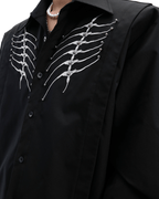 Embroidered Studded Spine Texture Shirt - COPPING THREADS - ArguE CulturE