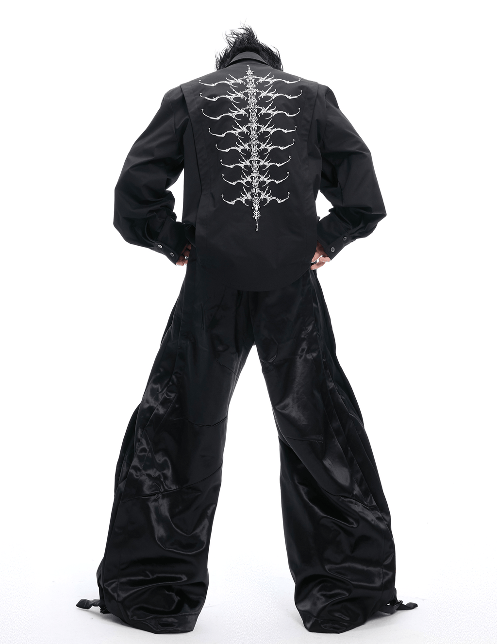 Embroidered Studded Spine Texture Shirt - COPPING THREADS - ArguE CulturE