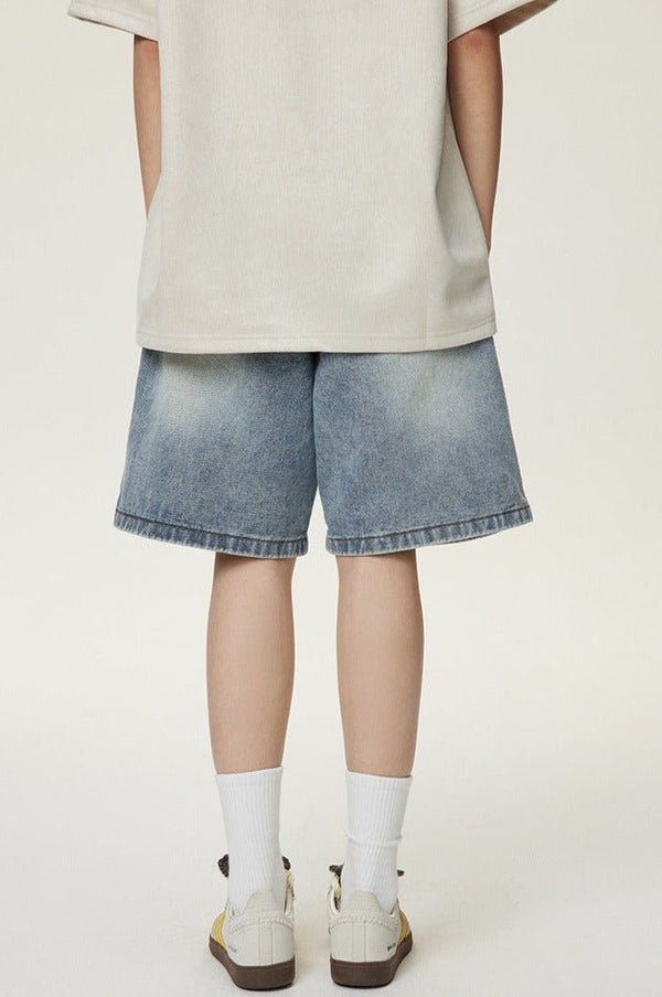Embroidered Vintage Denim Shorts - COPPING THREADS - CATTEE