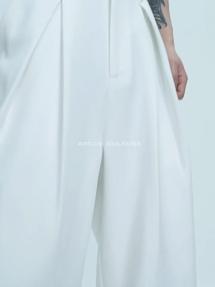 Embroidered Wide-Leg Tailored Pants - COPPING THREADS - Argue Culture