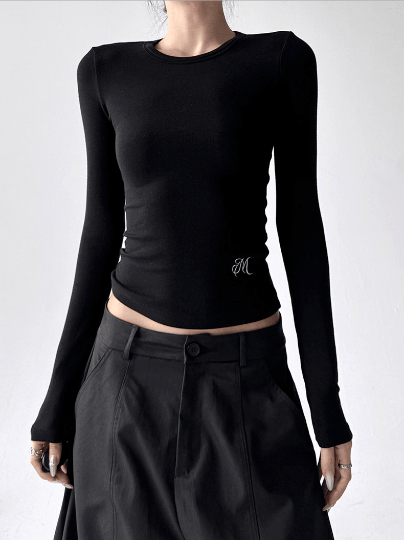 Essential Slim-Fit Long Sleeve Top - CT52179 Secondary image
