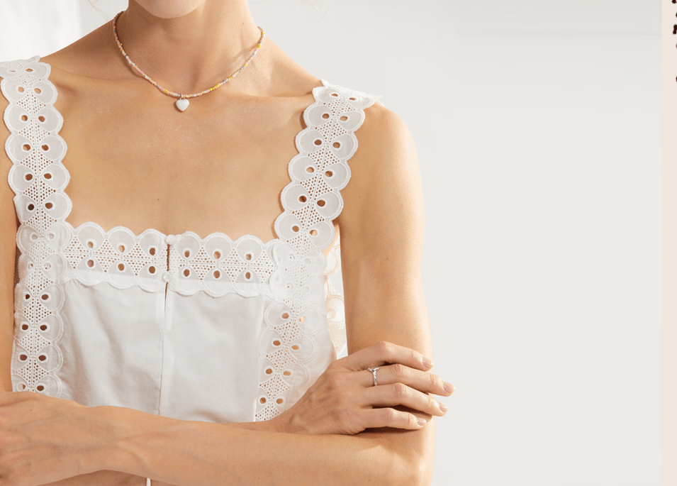 Eyelet Embroidered Cotton Sleepwear Set - COPPING THREADS - CT Dreamscape