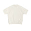 IDLT short sleeve sweatshirt, cream front.