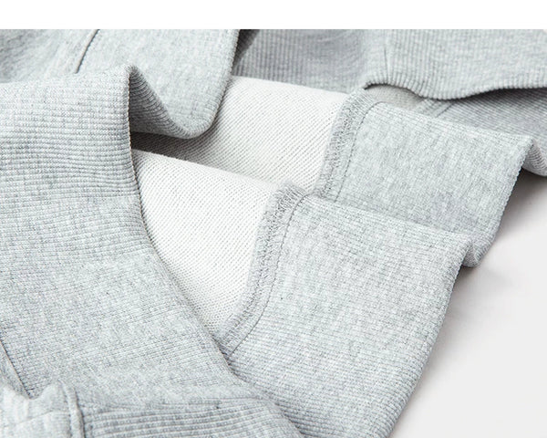 IDLT short sleeve sweatshirt, heather gray inner hem.