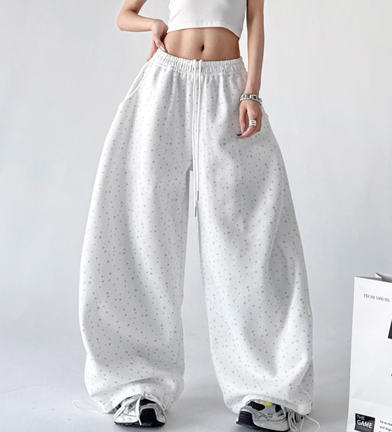 Starry Print Wide-Leg Sweatpants – CT6655 Secondary image