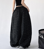 Starry Print Wide-Leg Sweatpants – CT6655