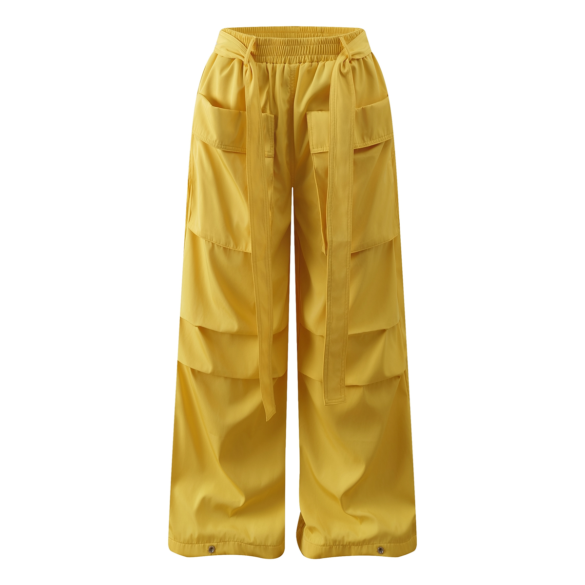 Detachable Belt Oversized Pocket Cargo Pants
