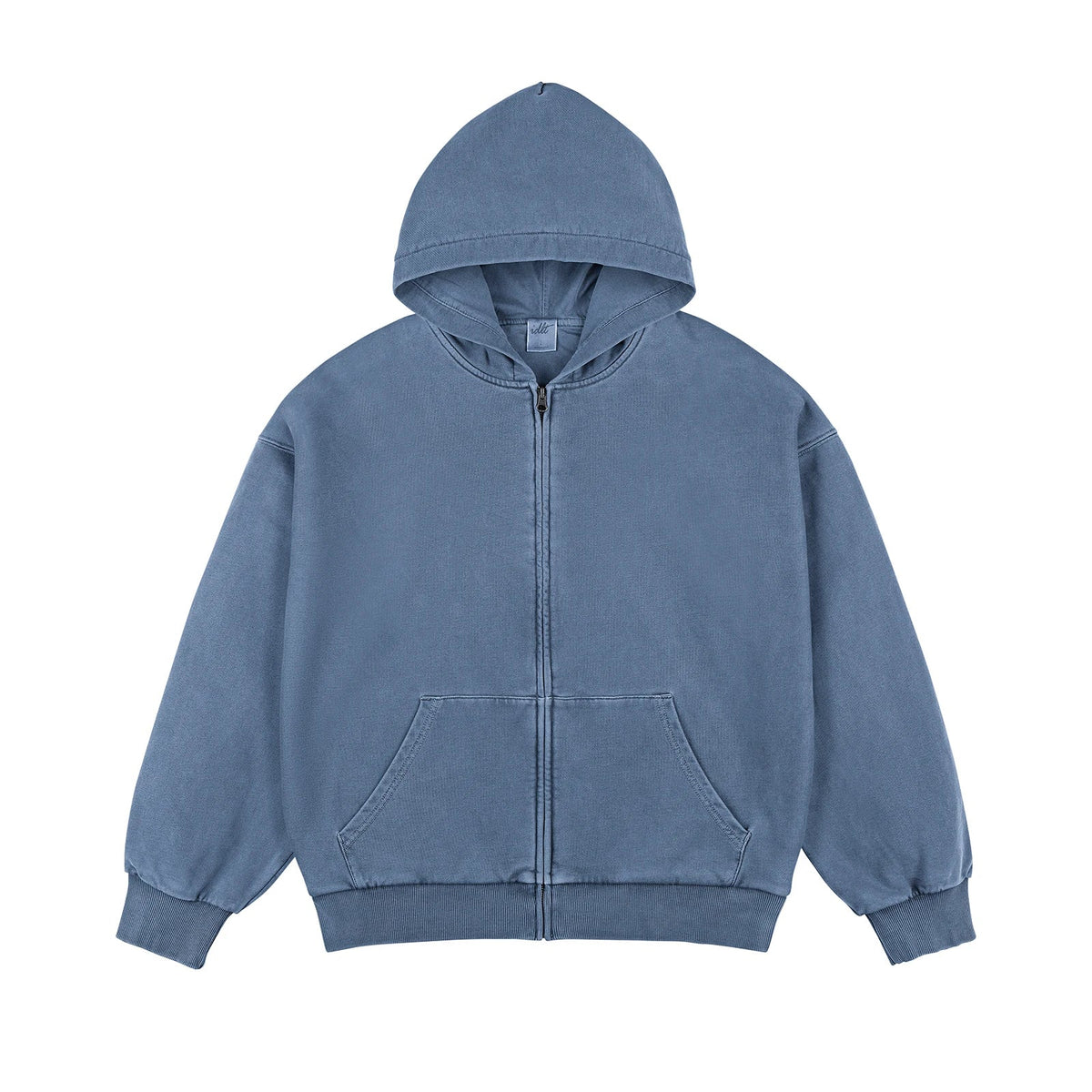 Faded Double-Layer Zip Hoodie - COPPING THREADS - IDLT
