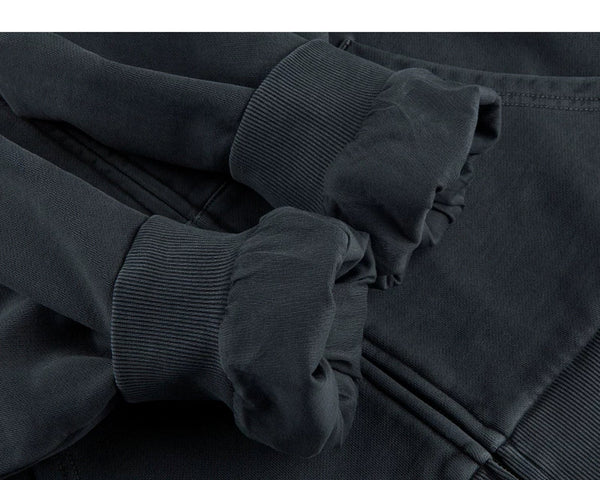 Faded Double-Layer Zip Hoodie - COPPING THREADS - IDLT