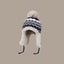 Fair Isle Fuzzy Earflaps Knit Beanie - COPPING THREADS - COPPING THREADS