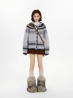 Fair Isle Jacquard Button - Up Cardigan Sweater - COPPING THREADS - CT Select