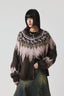 Fair Isle Pattern Wool Blend Cardigan - COPPING THREADS - CHICISLAND