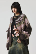 Fair Isle Pattern Wool Blend Cardigan - COPPING THREADS - CHICISLAND