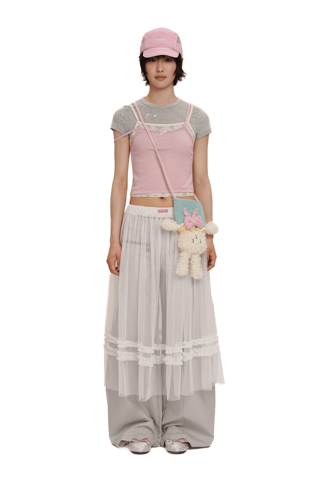 Faux 3 - Piece Layered Look Lace Trim Tee - COPPING THREADS - MOROMORO