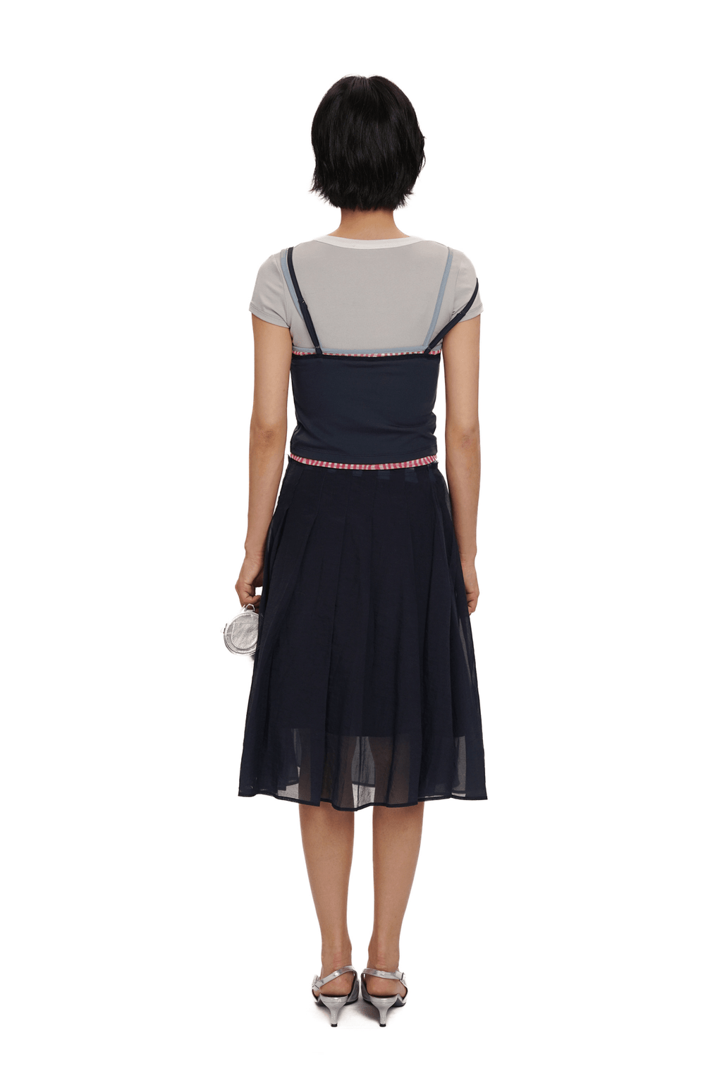 Faux 3 - Piece Layered Look Lace Trim Tee - COPPING THREADS - MOROMORO