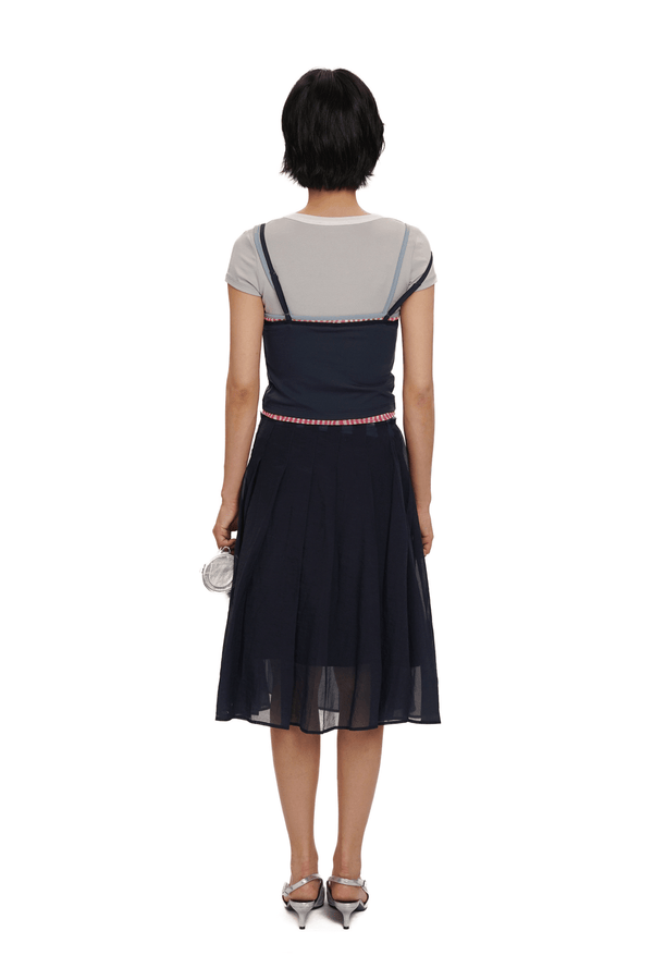 Faux 3 - Piece Layered Look Lace Trim Tee - COPPING THREADS - MOROMORO