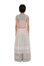 Faux 3 - Piece Layered Look Lace Trim Tee - COPPING THREADS - MOROMORO