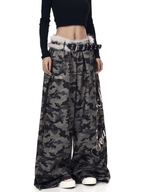 Faux Fur Belt Wide - Leg Sweatpants - COPPING THREADS - CT Select