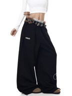 Faux Fur Belt Wide - Leg Sweatpants - COPPING THREADS - CT Select