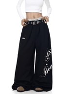 Faux Fur Belt Wide - Leg Sweatpants - COPPING THREADS - CT Select
