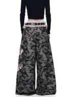 Faux Fur Belt Wide - Leg Sweatpants - COPPING THREADS - CT Select