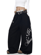 Faux Fur Belt Wide - Leg Sweatpants - COPPING THREADS - CT Select
