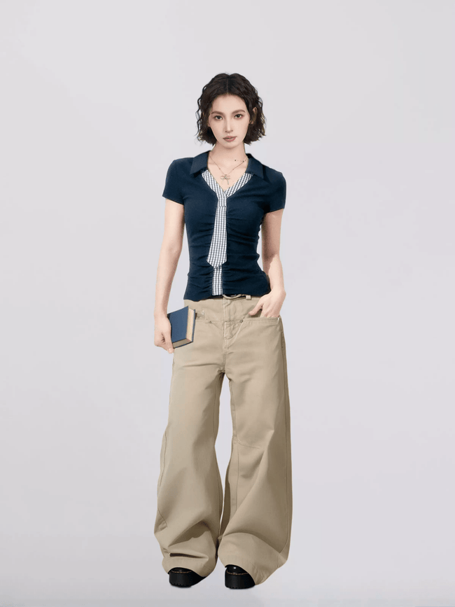 Faux Layered Polo Tee Main Image