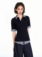 Faux Layered Slim Fit Polo Shirt - COPPING THREADS - CT Select