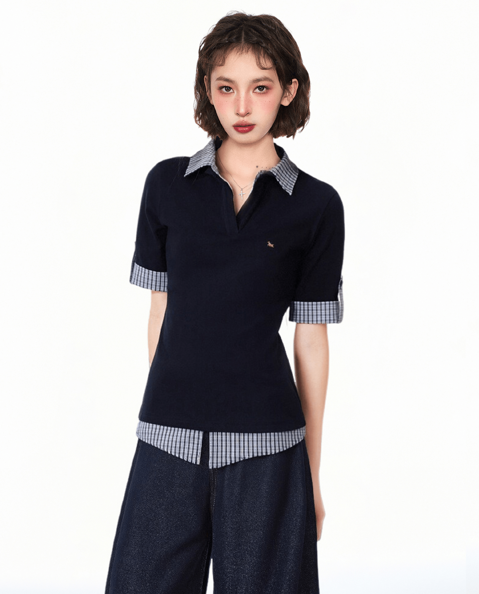 Faux Layered Slim Fit Polo Shirt - COPPING THREADS - CT Select