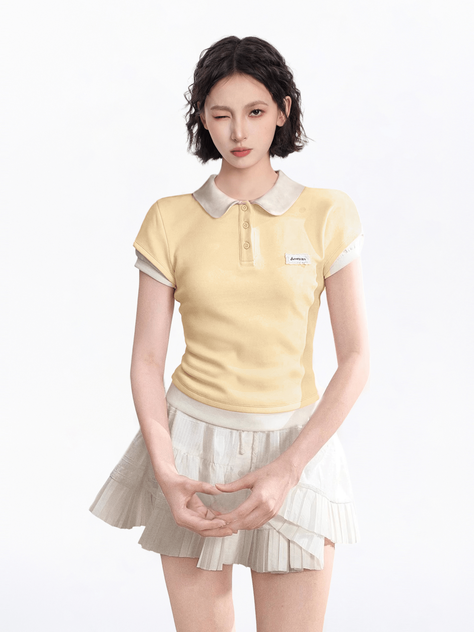 Faux Layered Slim Fit Polo Tee - COPPING THREADS - CT Select